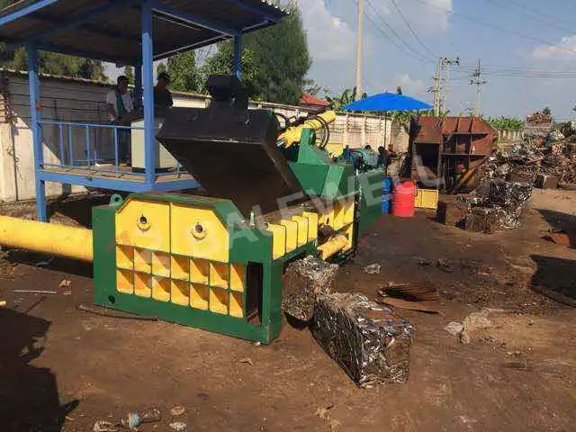 MBT-250 Metal Baler Installed in Thailand by BALEWELL
