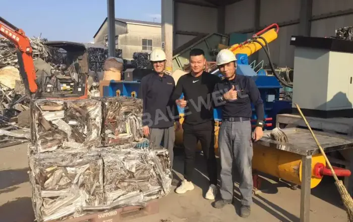 BALEWELL‘s New Installation of MBT-250 Aluminum Baler in Japan
