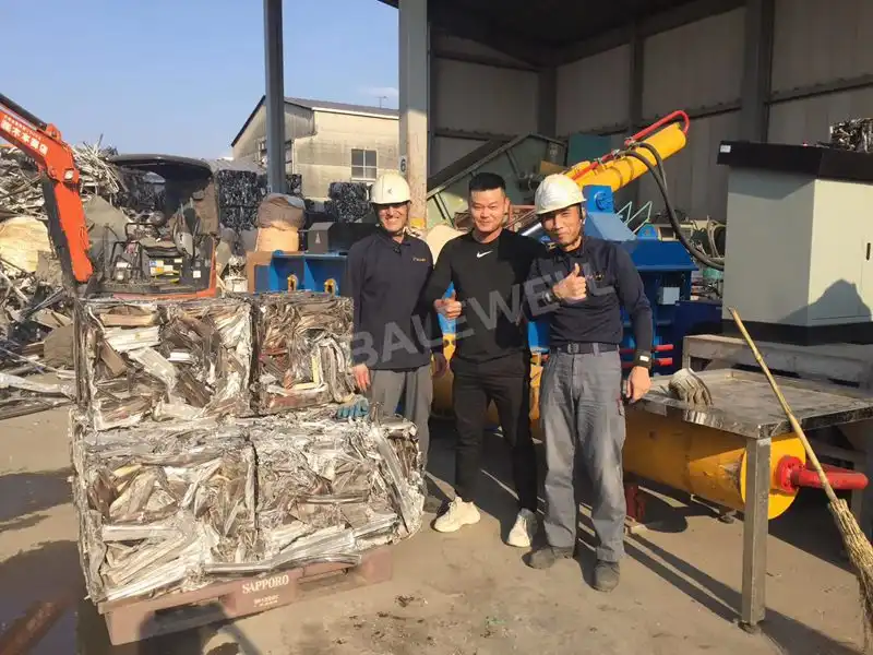 BALEWELL‘s New Installation of MBT-250 Aluminum Baler in Japan