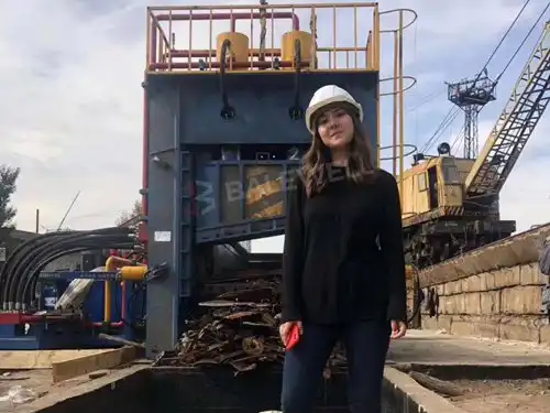 Kazakhstan Scrap metal baler logger 2019
