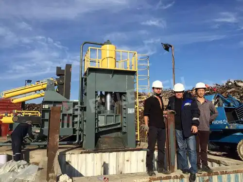 Kazakhstan Scrap metal baling logger 2018