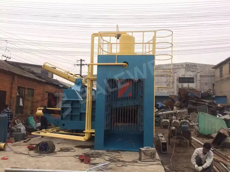 Scrap Metal Baler Shear Machine Used Car Press And Cutting Machine