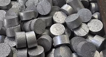 aluminum briqutte from metal briqutting press machine