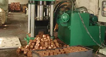 cooper briqutte from metal briqutting press machine