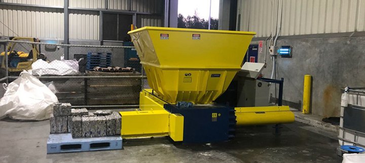 tin cans baler for aluminum chips baling