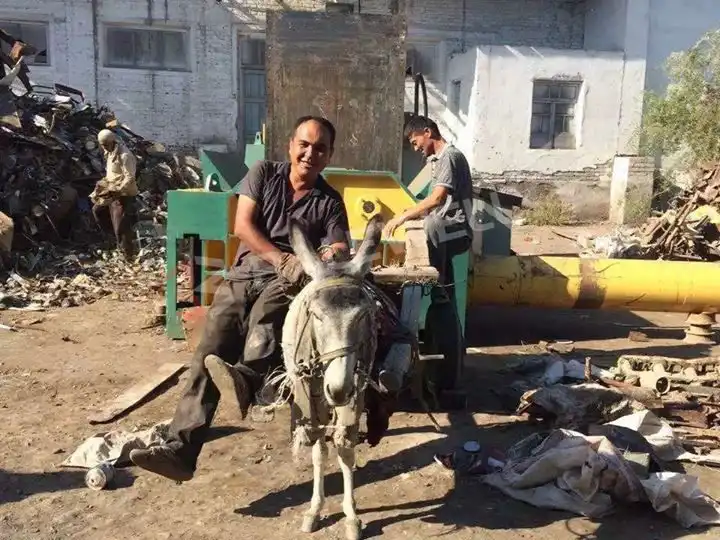 A New Set of MBT-250 Scrap Metal Baling Machine Installed in Uzbekistan
