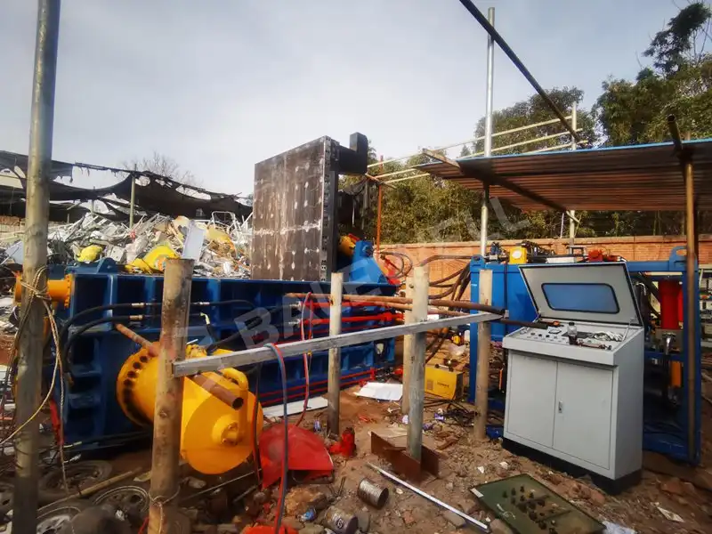 BALEWELL's 315 Tons Metal Baler being installed at a scrap yard in Wuxi City, China