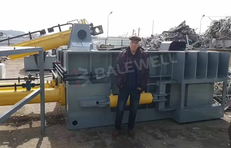 Metal Baler in Romania - Customer Photo