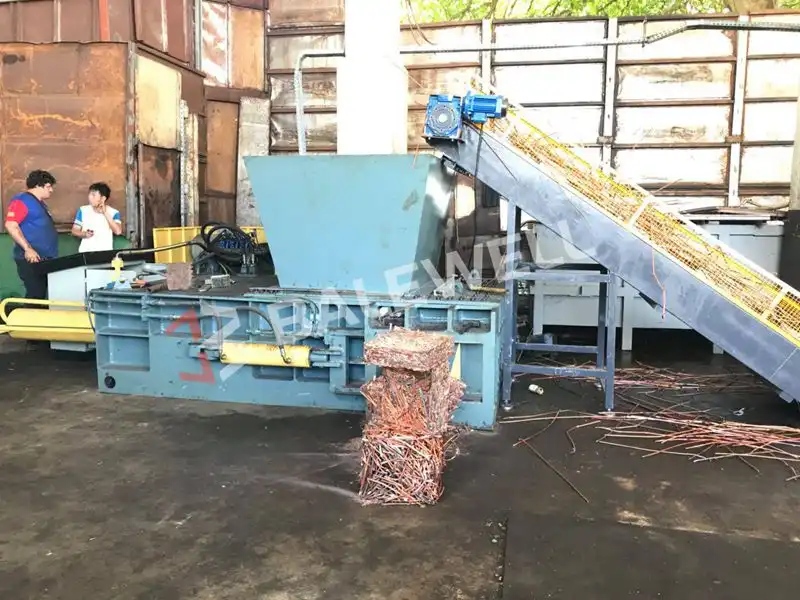 Balewell install copper baler in Brazil