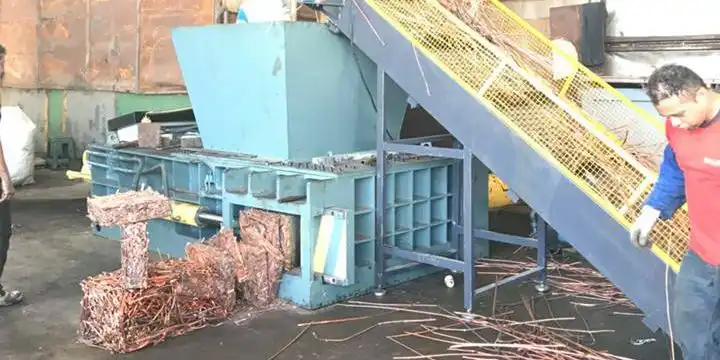 copper baling machine in Brazil by Balewell