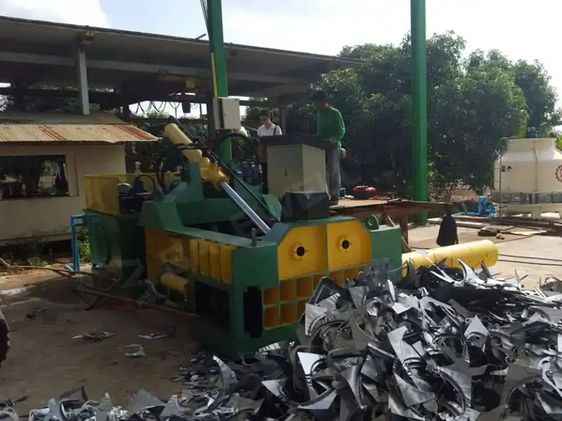 China steel baling machine in Thailand