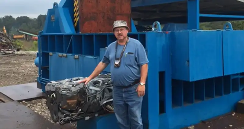 balewell scrap metal baler for car recycling