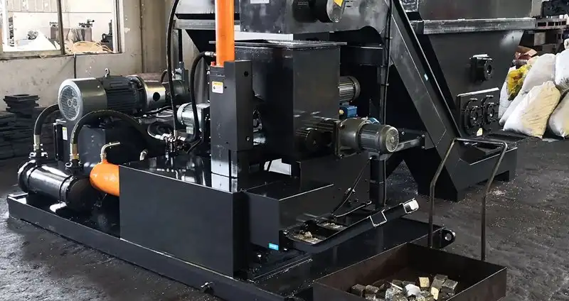 China Balewell metal chips briquetting press machine