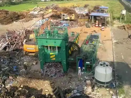 China gantry shear for scrap metal for sale installed in Japan